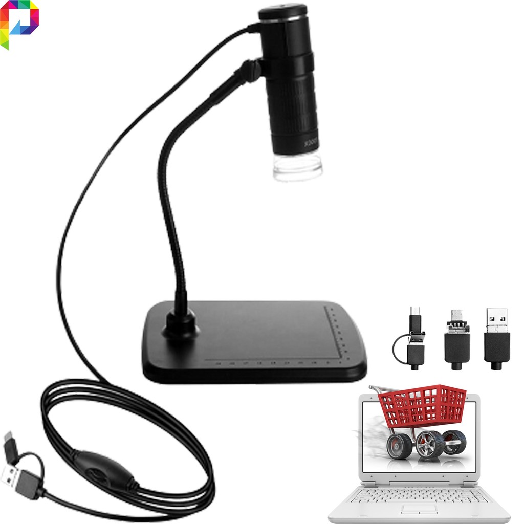 Kamera Mikroskop Digital Microscope Camera Servis HP Smartphone Zoom 1000x Kabel USB Android HD