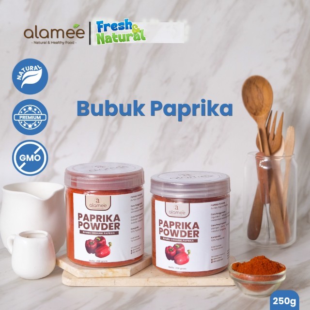 

ALAMEE Paprika Bubuk Powder Seasoning Bumbu Paprika Masak Dapur Masakan Instan Organik Murni Asli fresh and natural