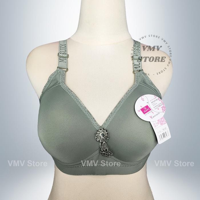 COD Bra Misslily 128 Import Cup C Besar Kait 3 Bh Wanita Tanpa Kawat Jumbo Size 36 - 38 - 40 - 42 - 