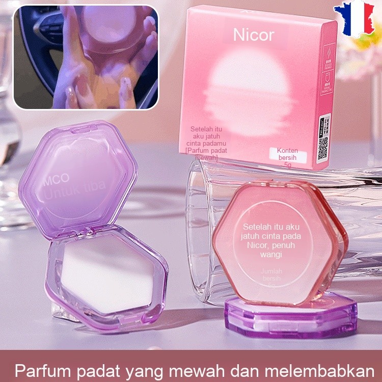 【aroma merek besar】Parfum Padat Portabel Balsem padat wangi yang tahan lama Balsem portabel untuk pr