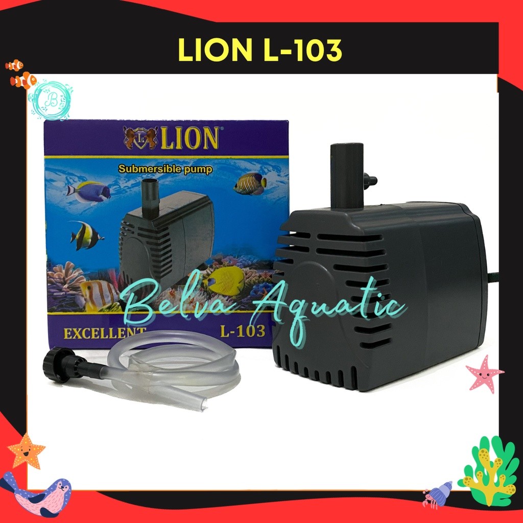 Lion L-103 Lion 103 Pompa Aquarium 1600 LPH Pompa Celup