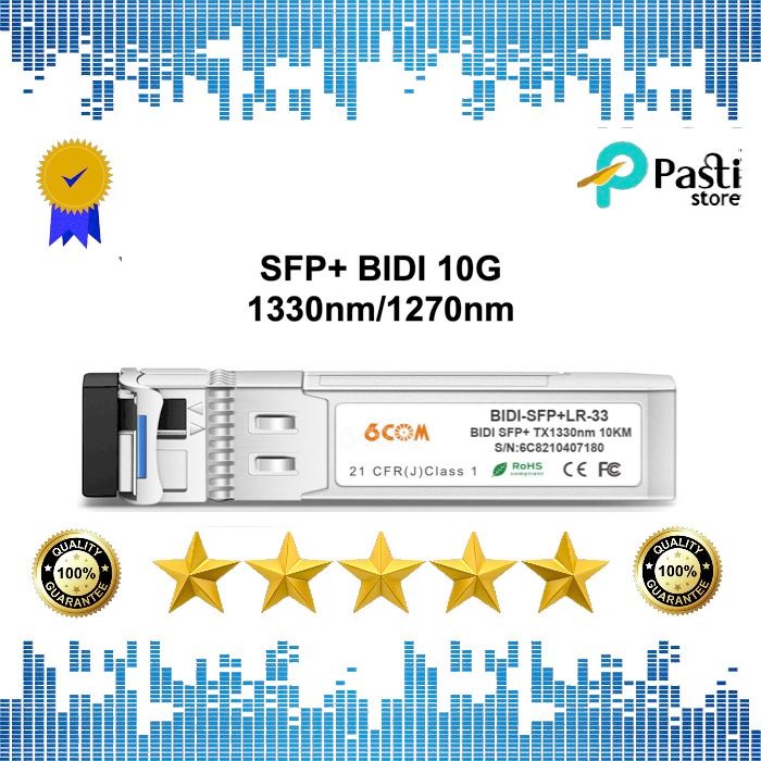 6COM,BIDI SFP+ 10G 1270nm/1330nm,SMF,10km,DDM,LC - 1270nm