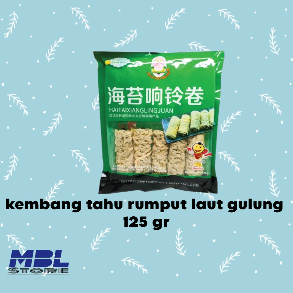 

Fried seaweed bean curd kembang tahu rumput laut 125 gr