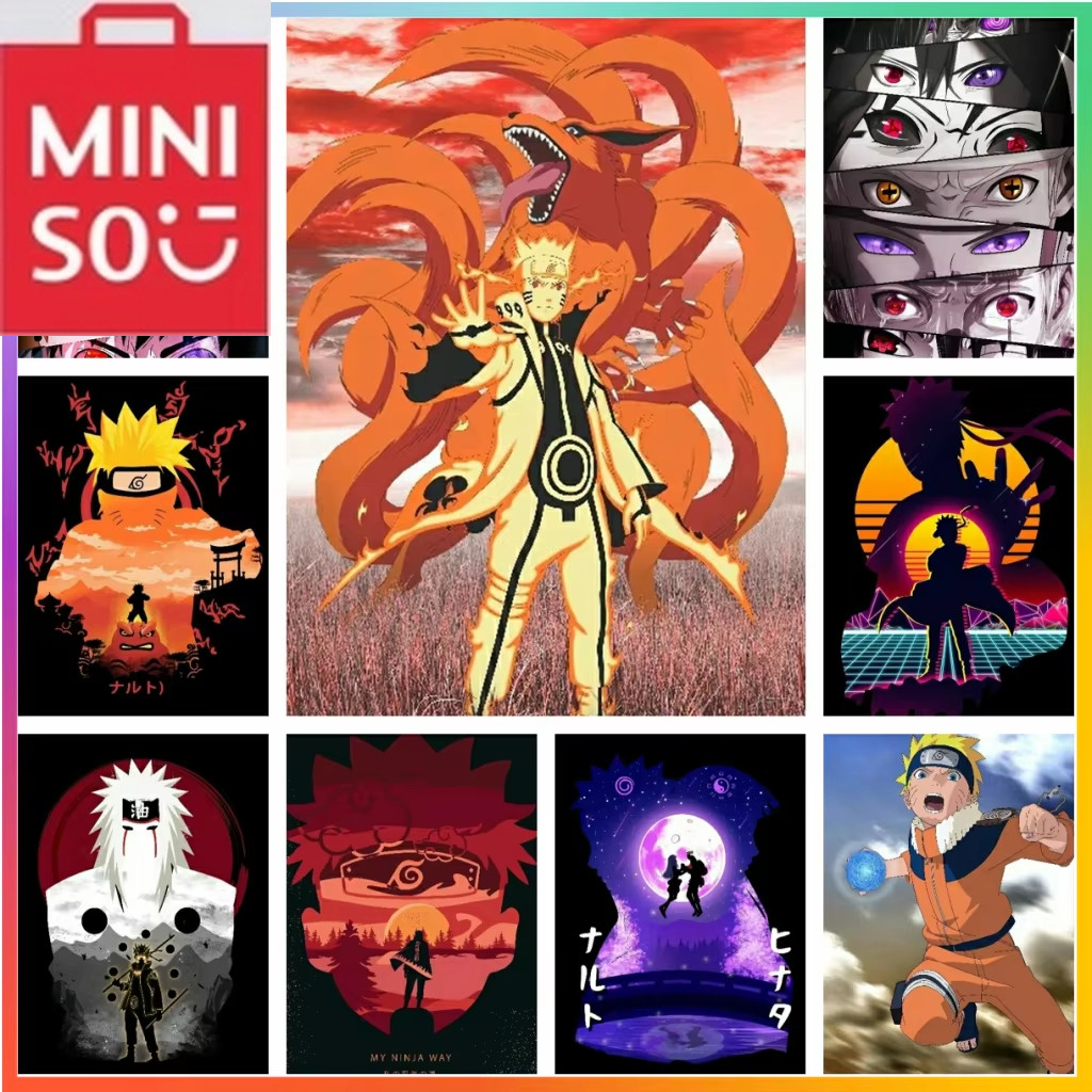 

MINISO Naruto Anime Diamond Painting Cross Stitch Kit 5D DIY Art Mosaic Embroidery Square Element Pictures Pattern Home Decor