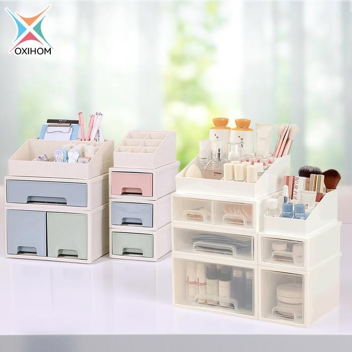 

Promo Oxihom Laci Lemari Plastik Susun Tempat Kotak Penyimpanan Kosmetik Drawer Storage Organizer Stackable Mainan Pakaian - S4313 Pink Terlaris