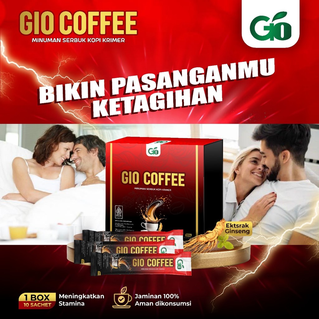 

GIO COFFEE 1 BOX ISI 10 SACHET KOPI KESEHATAN ORIGINAL