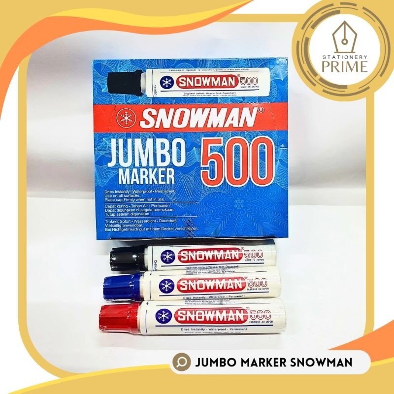 

Spidol Jumbo Marker 500 Snowman Permanent [PIECE]
