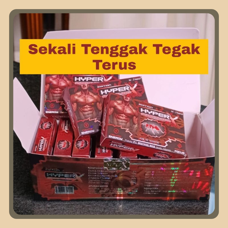 

Madu Bubuk Hiper X Original Full Pak 20 Butir