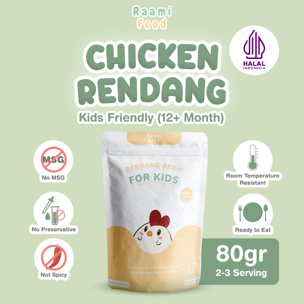 

NEW Raami Food - Rendang Ayam Suwir Tidak Pedas NO MSG PREMIUM