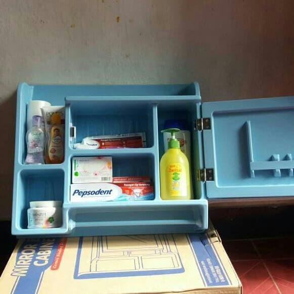 MUMPUNG PROMORak Dinding Kamar Mandi /Cermin Dinding Serbaguna Maspion MC-5 - CreamTERLARIS