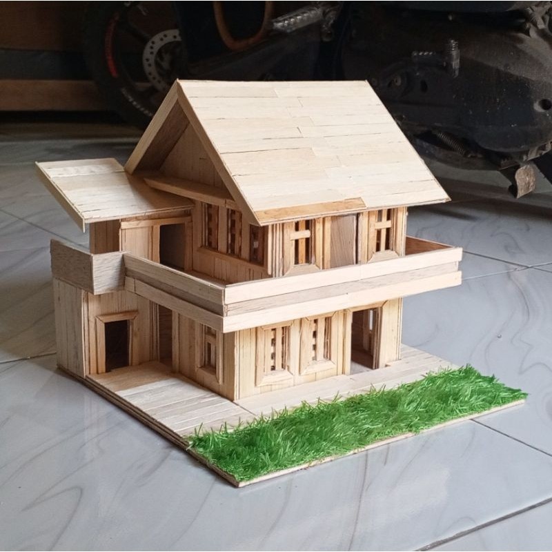 miniatur rumah tradisional mewahCO