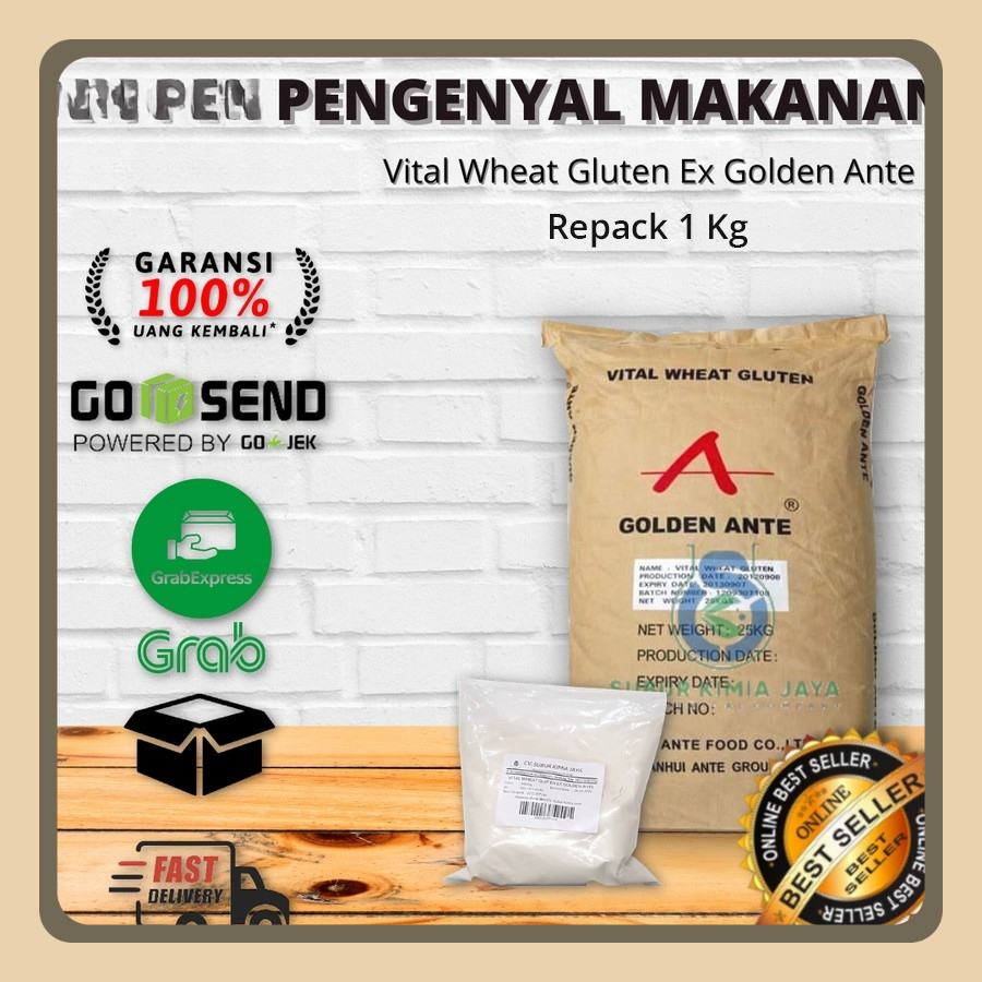 

Vital Wheat Gluten Ex Golden Ante / Pengenyal Makanan / Phosmix 1 KG
