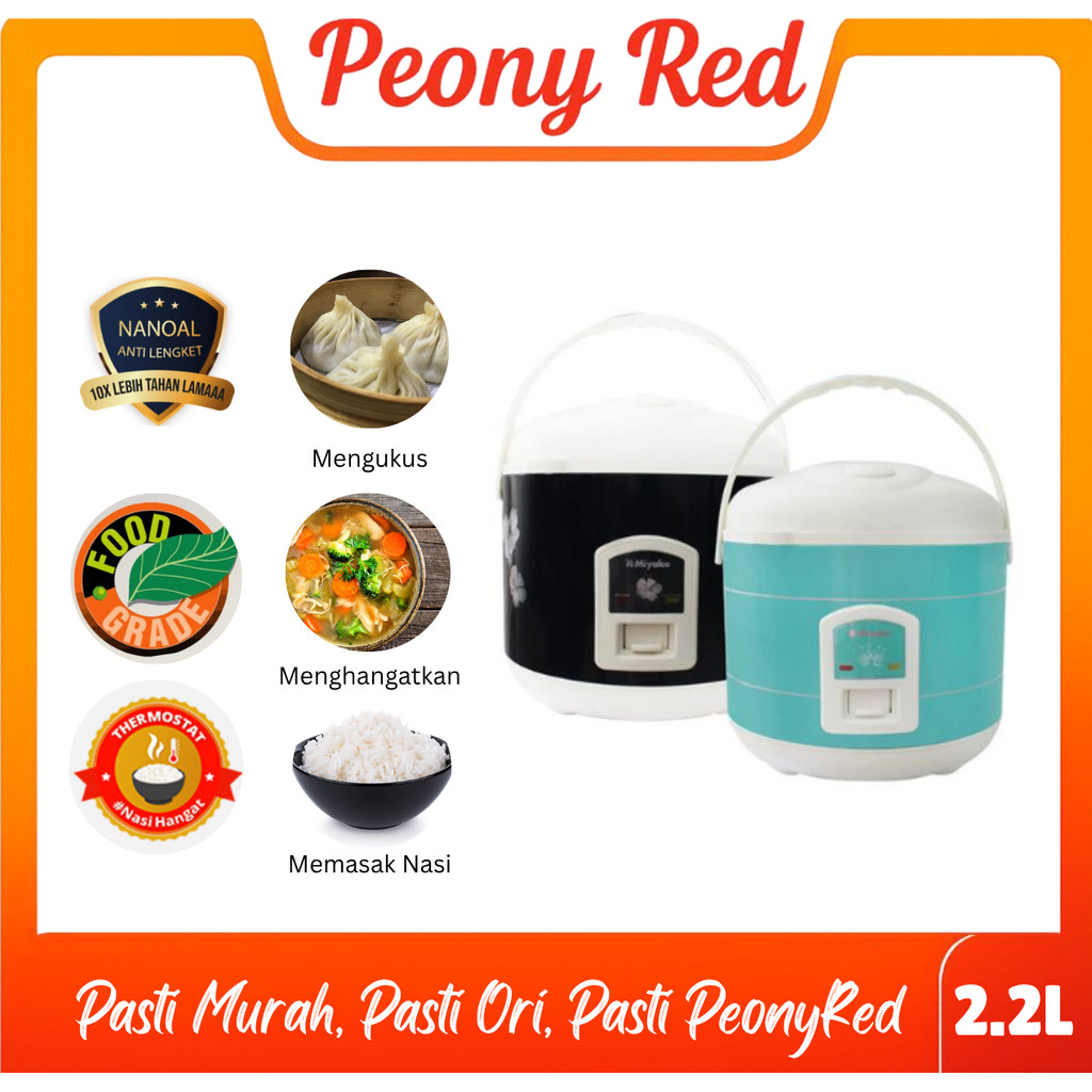 Miyako Rice Cooker / Penanak Nasi / Rice Cooker 3 in 1 MCM-838 / MCM 838 / MCM838 [2.2 Liter]