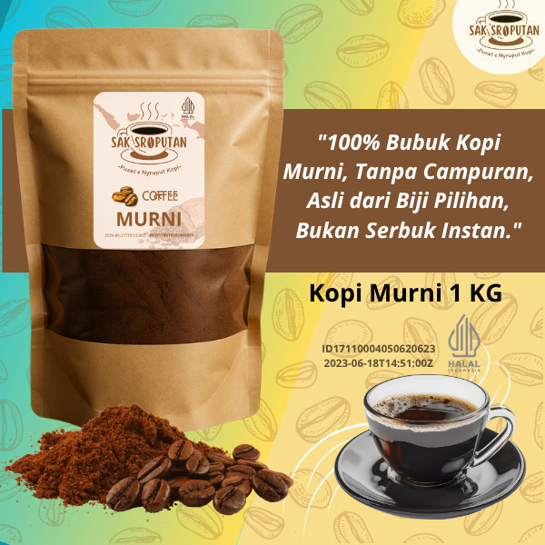 

Bubuk Kopi Murni Robusta kemasan 1 Kg asli tanpa campuran lebih nikmat dan mantap bubuk kopi robusta murni 1 Kg bubuk kopi murni robusta 1 Kg bubuk kopi murni 1000 gram bubuk kopi murni 1 Kg kopi bubuk robusta