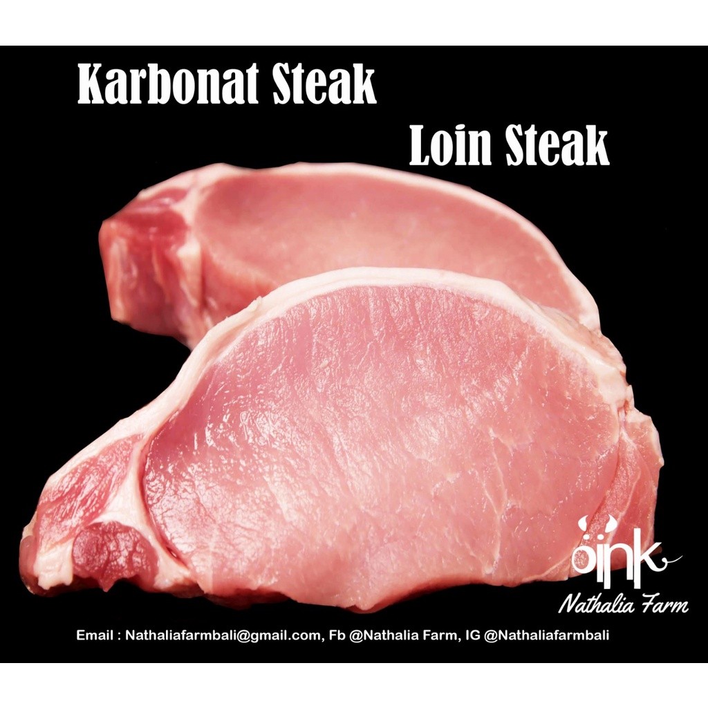 

Pork Loin Steak / Karbonat Babi Steak - Daging Babi Organik