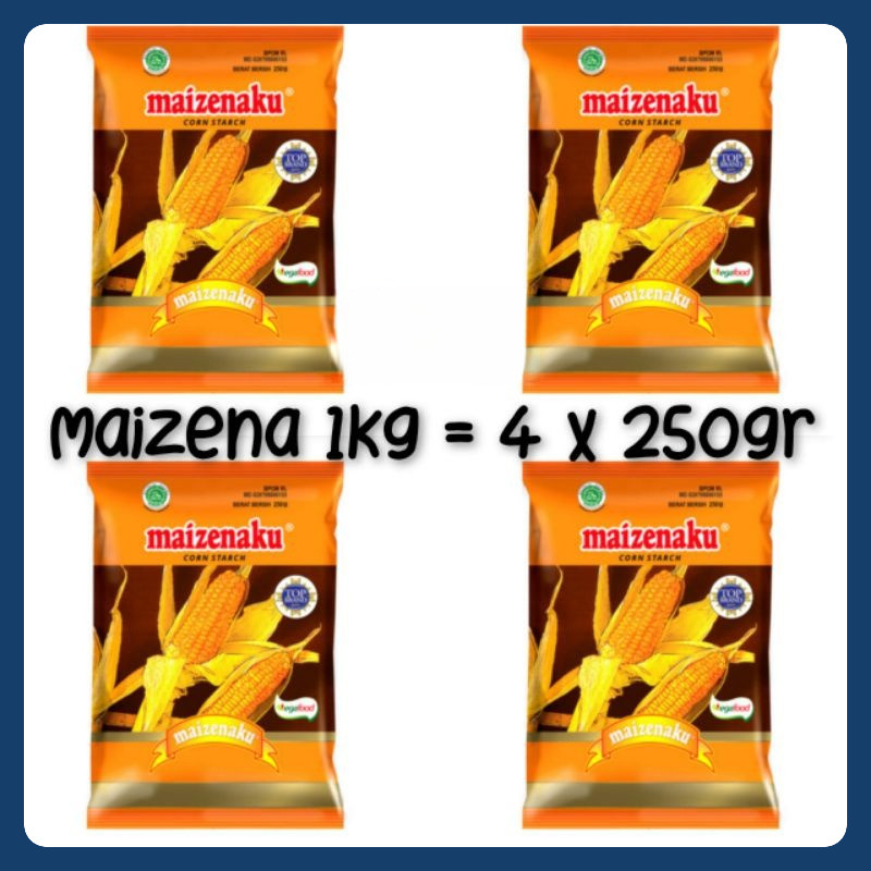 

Tepung maizena 1kg premium quality maizenaku tepung jagung corn starch tepung maizena kue kering crispy original termurah halal