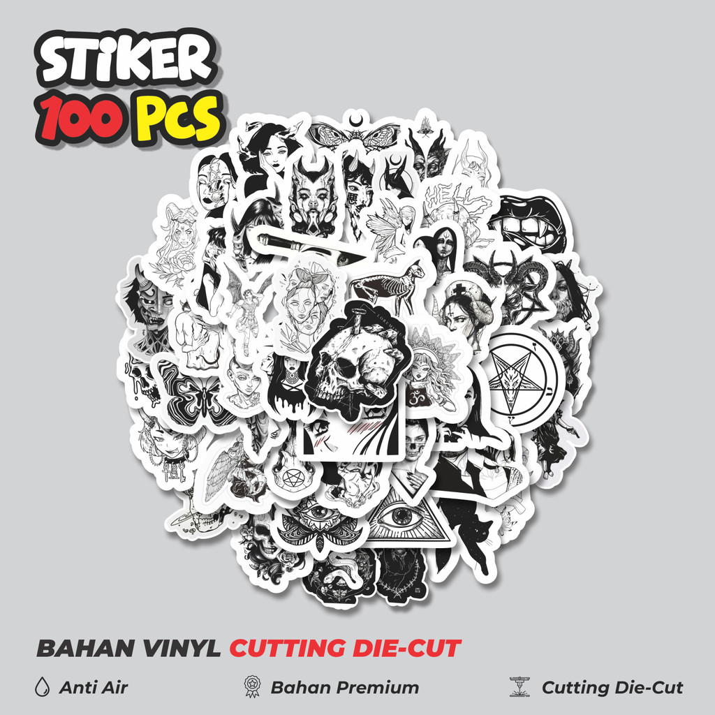 

Terbaru! 50 pcs Stiker Horor Random Versi 2 Dekorasi Lucu Kreatif untuk Notebook, Skateboard, HP