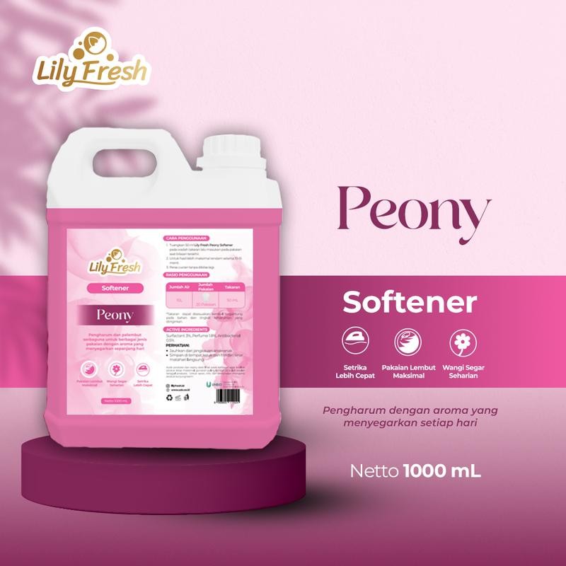 

Softener Pelembut Pakaian Peony Lily Fresh Pewangi Laundry Cuci 1 Liter