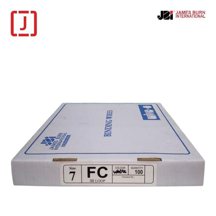

JBI Spiral Kawat F4 3:1 No. 7 (7/16") - Putih (Box Isi 100 Batang) - Spiral Binder Buku garansi