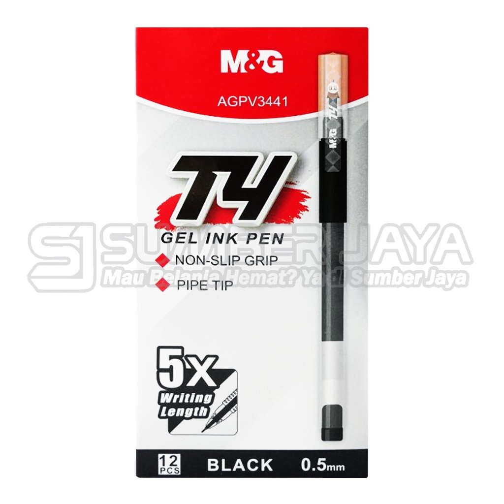 

Ballpoint Gel Pen Ink T4 Non-Slip Grip 0.5mm M&G AGPV3441