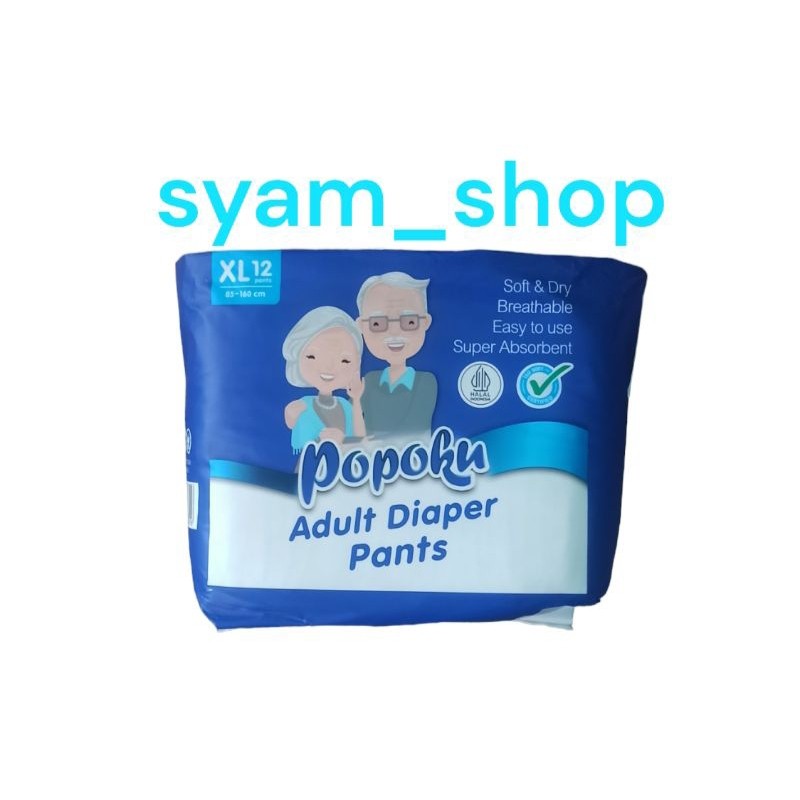 popoku popok dewasa tipe celana ukuran XL isi 12