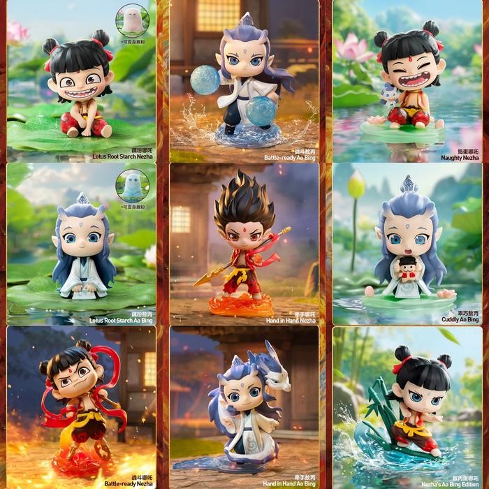 ORIGINAL Pop Mart Ne Zha 2 Ao Bing Figure NeZha Na Cha Movie Toy