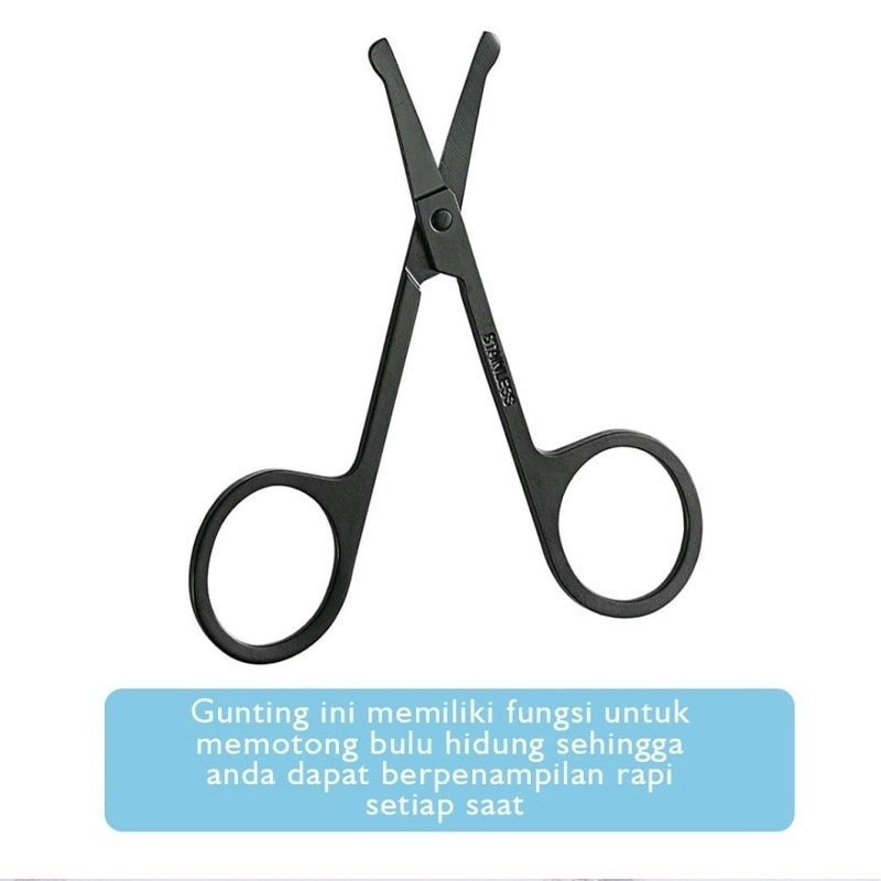 

Gunting Hidung Mini Hitam – Desain Kompak & Presisi untuk Perawatan Pribadi