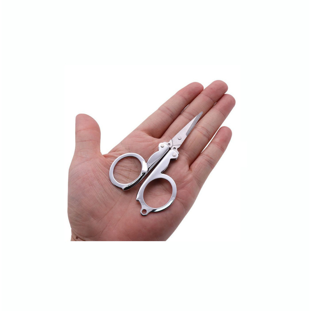

Portable Gunting Lipat Kecil Saku / Hero Trip Folding Scissors Stainless Steel