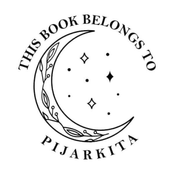 

D-8 | CUSTOM NAMA BOOK STAMP / STEMPEL BUKU NOVEL AESTHETIC PIJARKITA