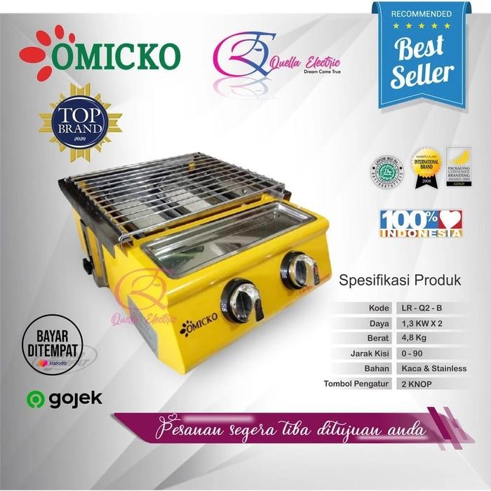 kompor panggangan sosis OMICKO 6 tungku / kompor panggang sosis, DLL - 2TUNGKU OMICKO