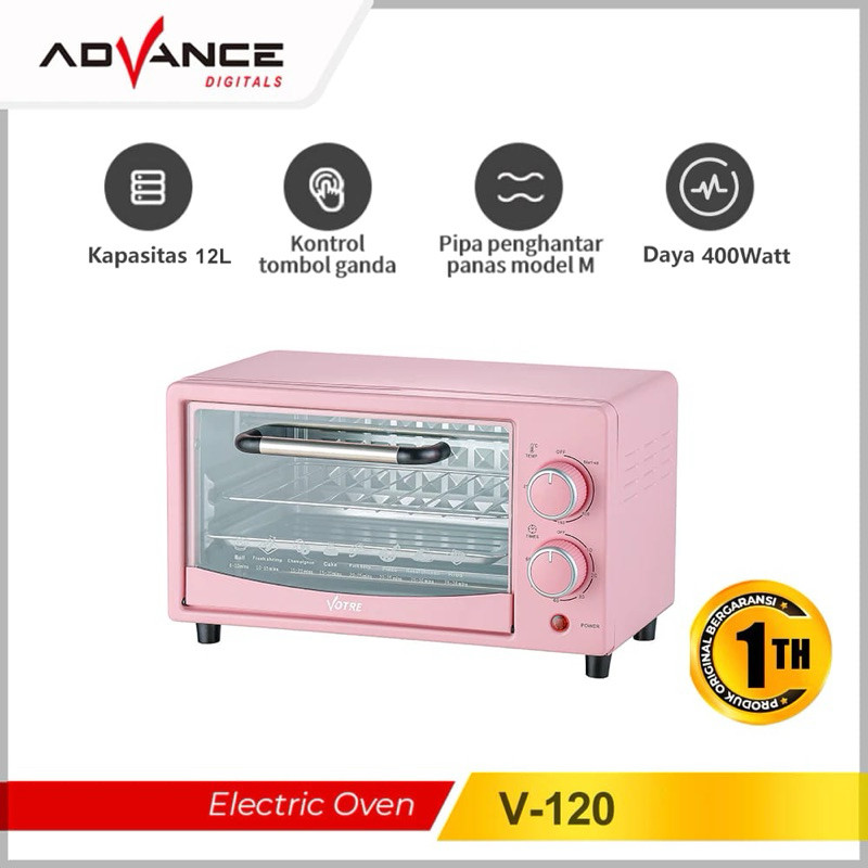 oven listrik votre VT-120 12liter Electric Oven / Oven Listrik AOV-100 9 Liter Advance