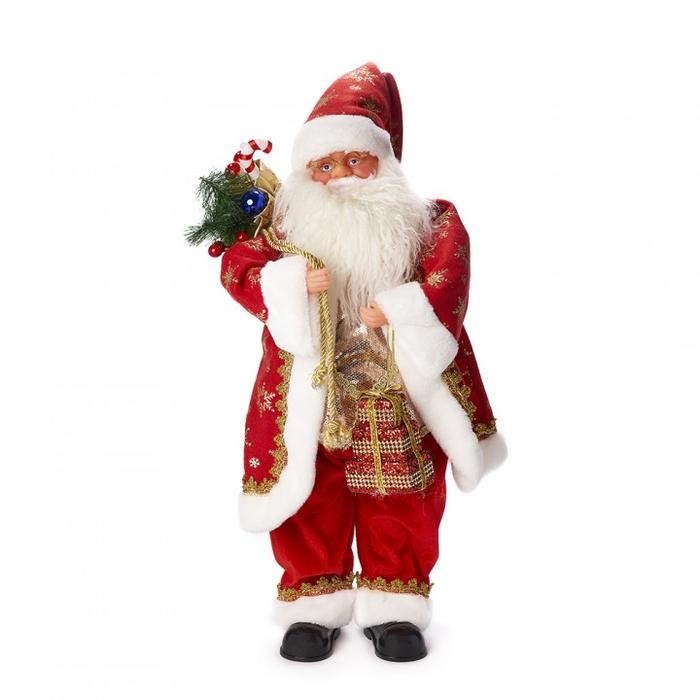 SALE Boneka Santa Elektrik Gerak Musik 60cm Pajangan Dekorasi Hiasan Christmas Kado Santa Jubah Mera