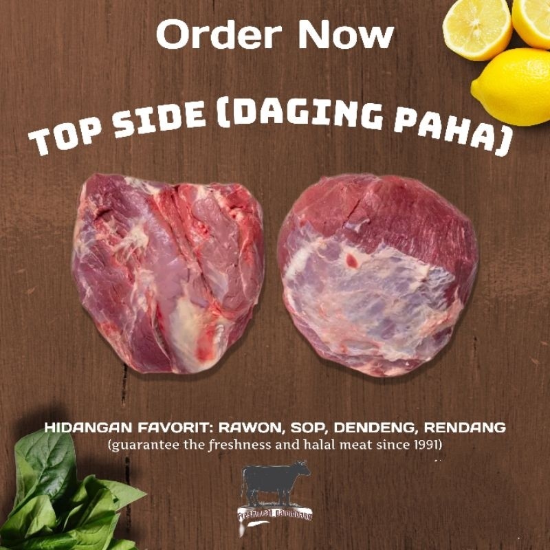 

DAGING SAPI SEGAR 500 GRAM BUKAN FROZEN DIJAMIN HALAL