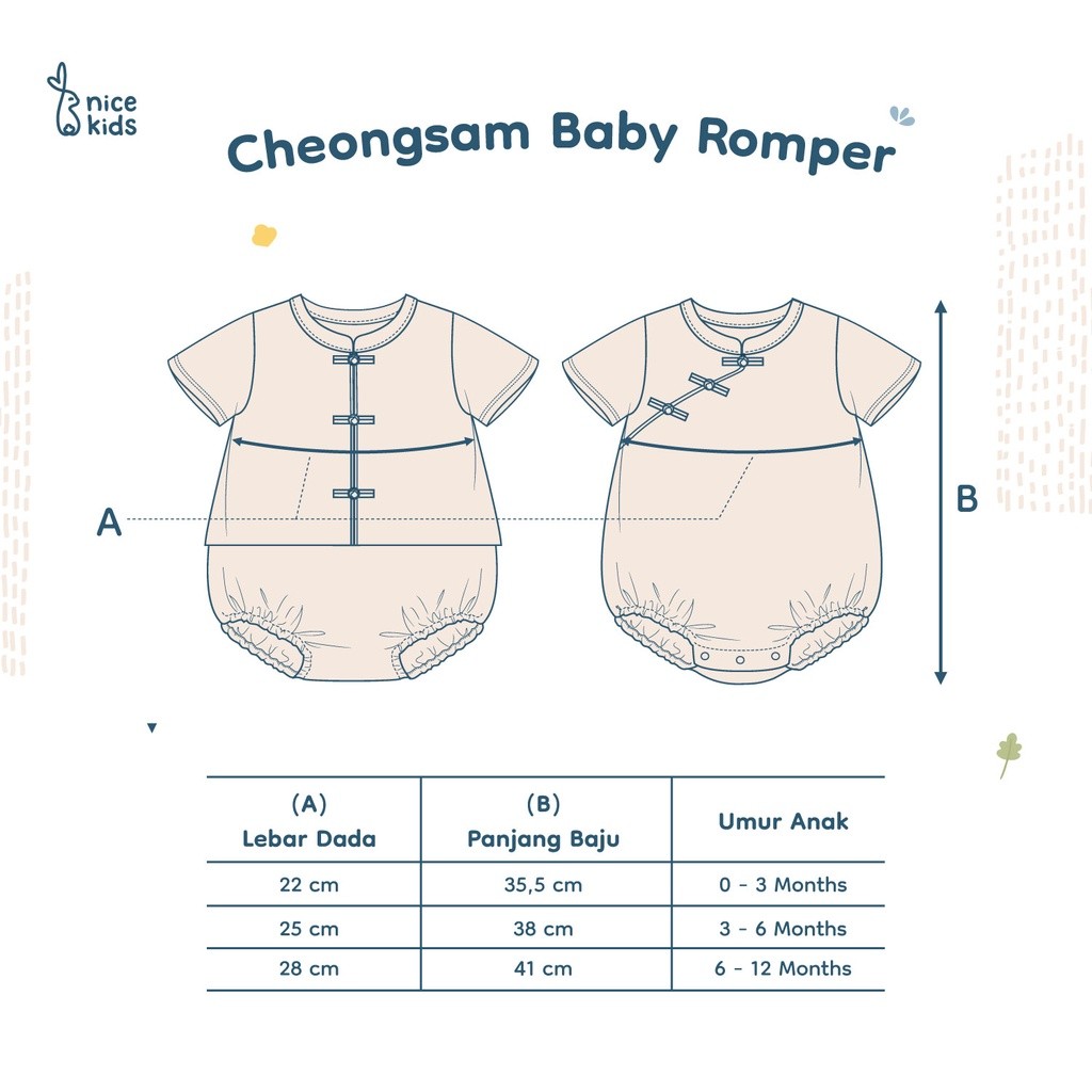 JAMIN MURAH [Reject Sale] Defect Baby Cheongsam 0-12 Bulan (Baju Bayi Imlek CNY Sincia Jumper/Bodysu
