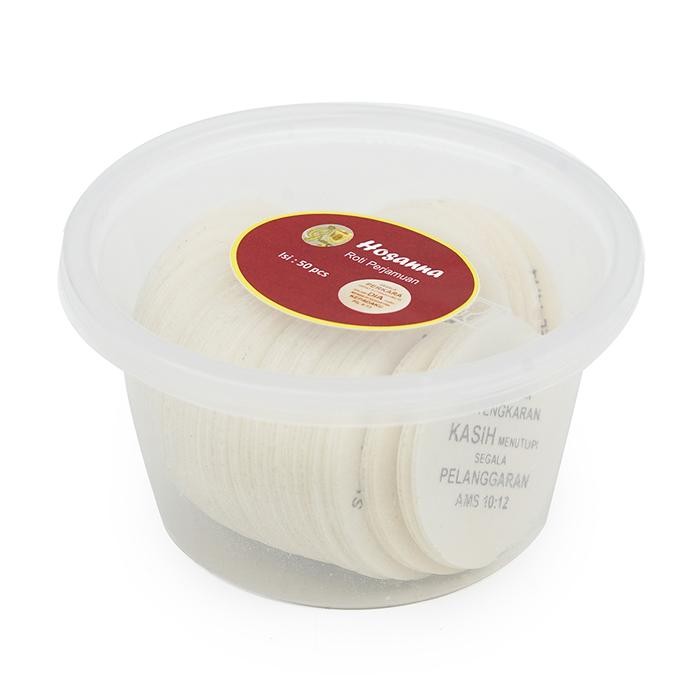 

SALE Roti Perjamuan Hosti Ayat Besar Hosanna isi 50 Perjamuan Kudus Gereja