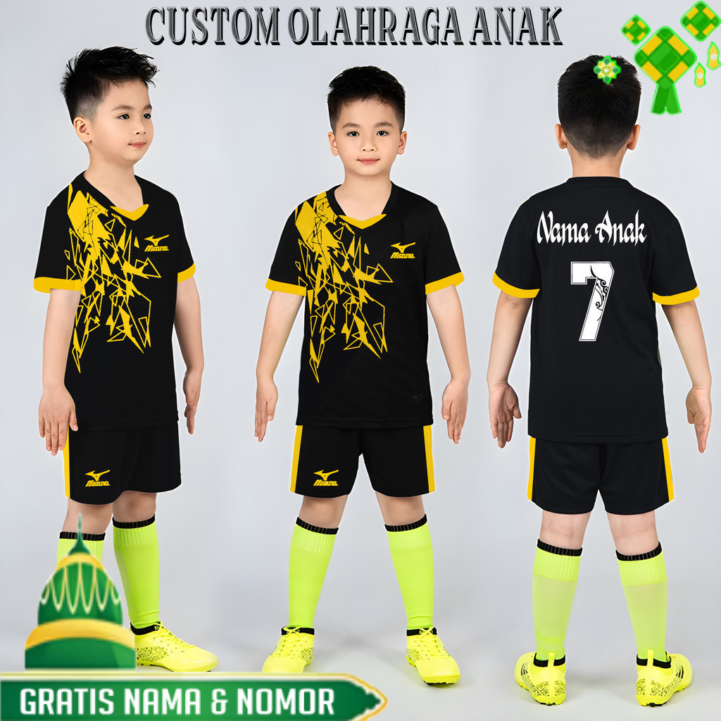 FREE SABLON PASANG NAMA DAN NOMOR Baju Bola Anak Jersey Futsal Custom Jersey Bola jersey Baju Futsal