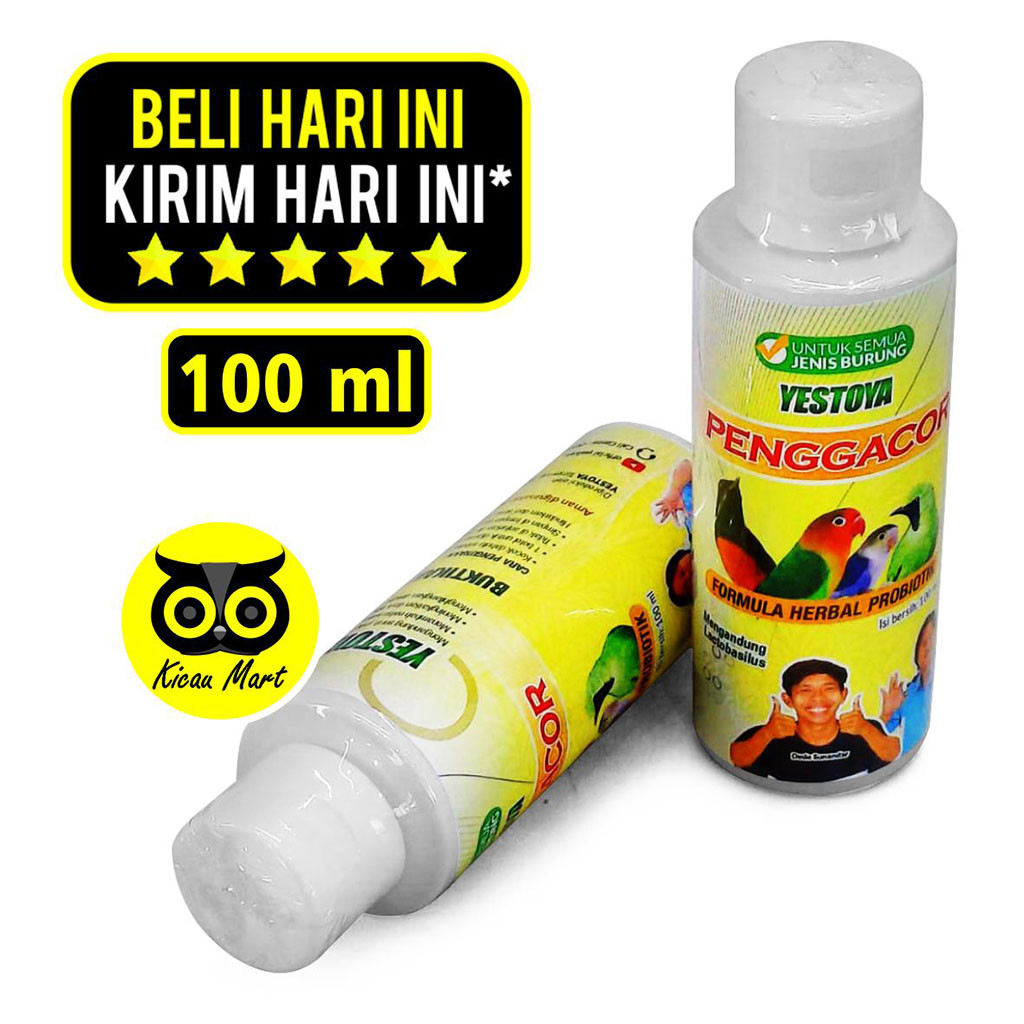 KICAU MART Vitamin Burung KicYestoya Formula Herbal Probiotik Vitamin Penggacor Burung Murai Lovebir