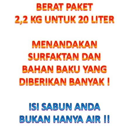 KAMEJING Paket Detergen Laundry / Bahan Baku Detergent Laundry "Raja Kimia"
