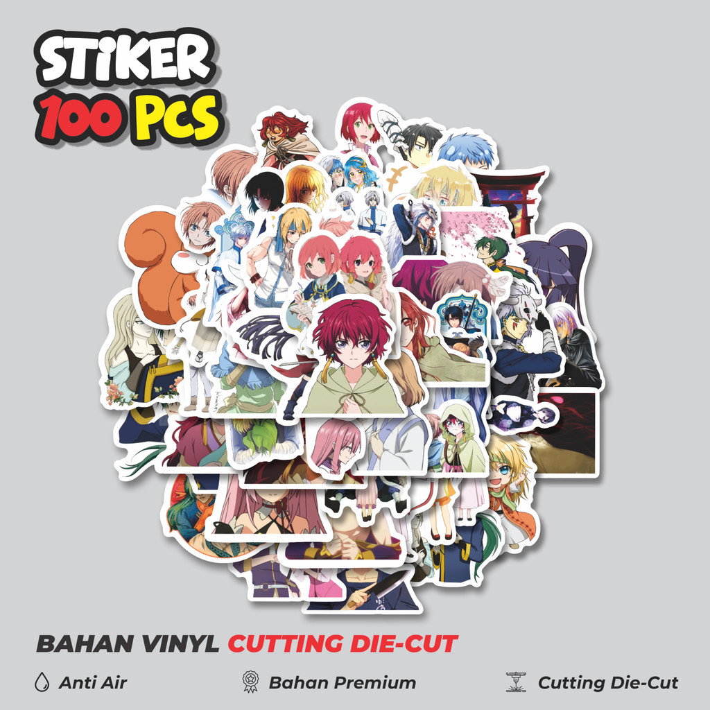 

Terbaru! 50 pcs Sticker Anime Yona Of The Dawn Dekorasi Lucu Kreatif untuk Notebook, Skateboard, HP