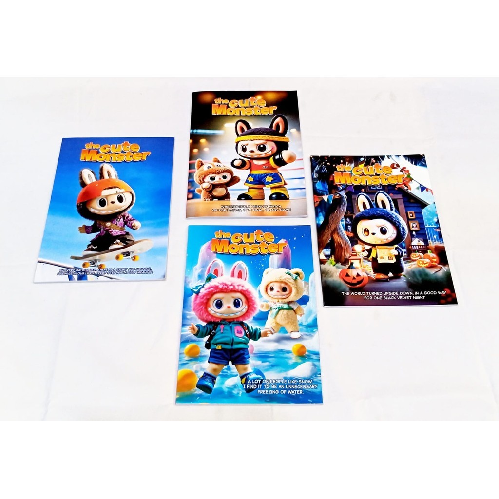 

(10PCS)Buku Tulis Ukuran Besar Isi 50 Lembar/ Buku Tulis Boxy Isi 50 Lembar Kraft Monster