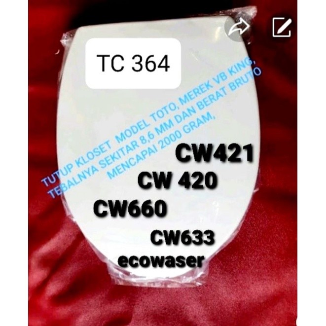 Tutup Kloset model TOTO TC364