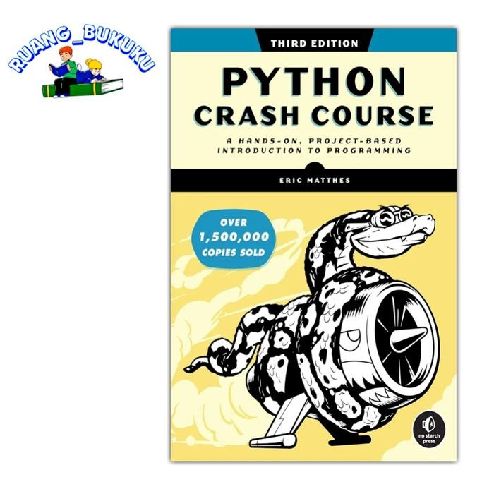 Buku Python Crash Course, 3rd Edition: A Hands-On, Project-Based