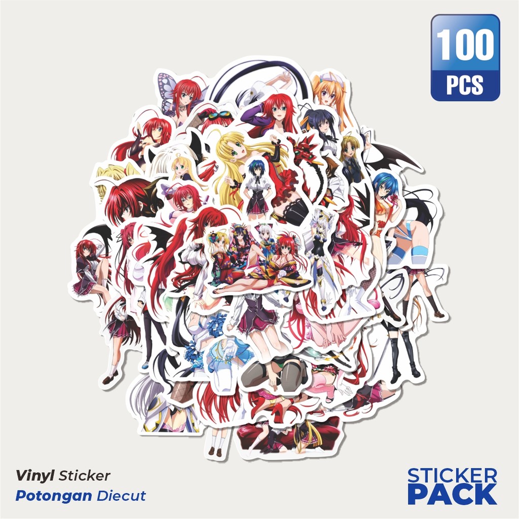

Stiker Vinyl Sticker Anime High School DxD (Haisukūru Dī Dī) Waterproof Aesthetic- Untuk Laptop, Motor, dan Helm - Paper Stationery Pack