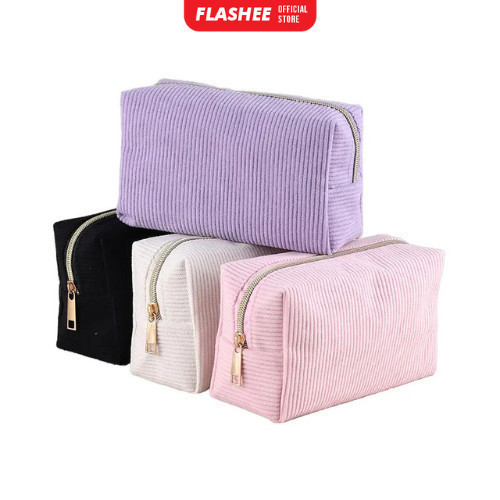 

Tempat Pensil Corduroy Kotak Pensil Anak Kapasitas Besar Cosmetic Case
