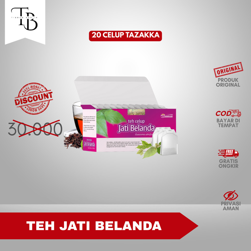 

TEH JATI BELANDA - isi 20 kantong celup | untuk membantu menurunkan berat badan original Tazakka 100%