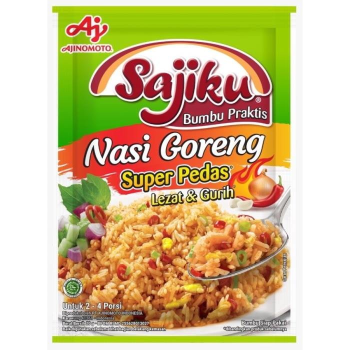 

Sajiku Bumbu Masak Nasi Goreng Pedas 20GR Spicy Fried Rice