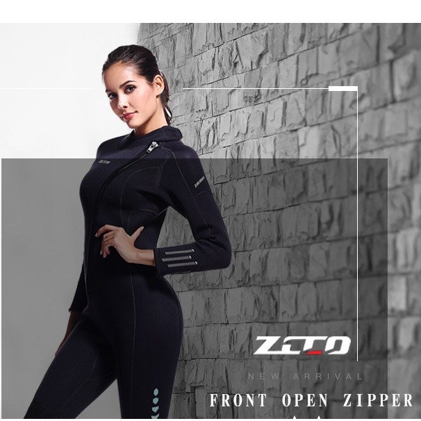 ZCCO Women's Wetsuit 3mm Neoprene Full Body Diving Snorkeling Suit