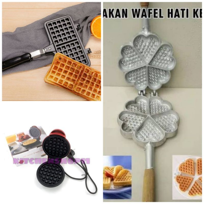 waffle maker persegi / waffel kotak / waffle maker segi panjang / Cetakan wafel maker bentuk hati ce
