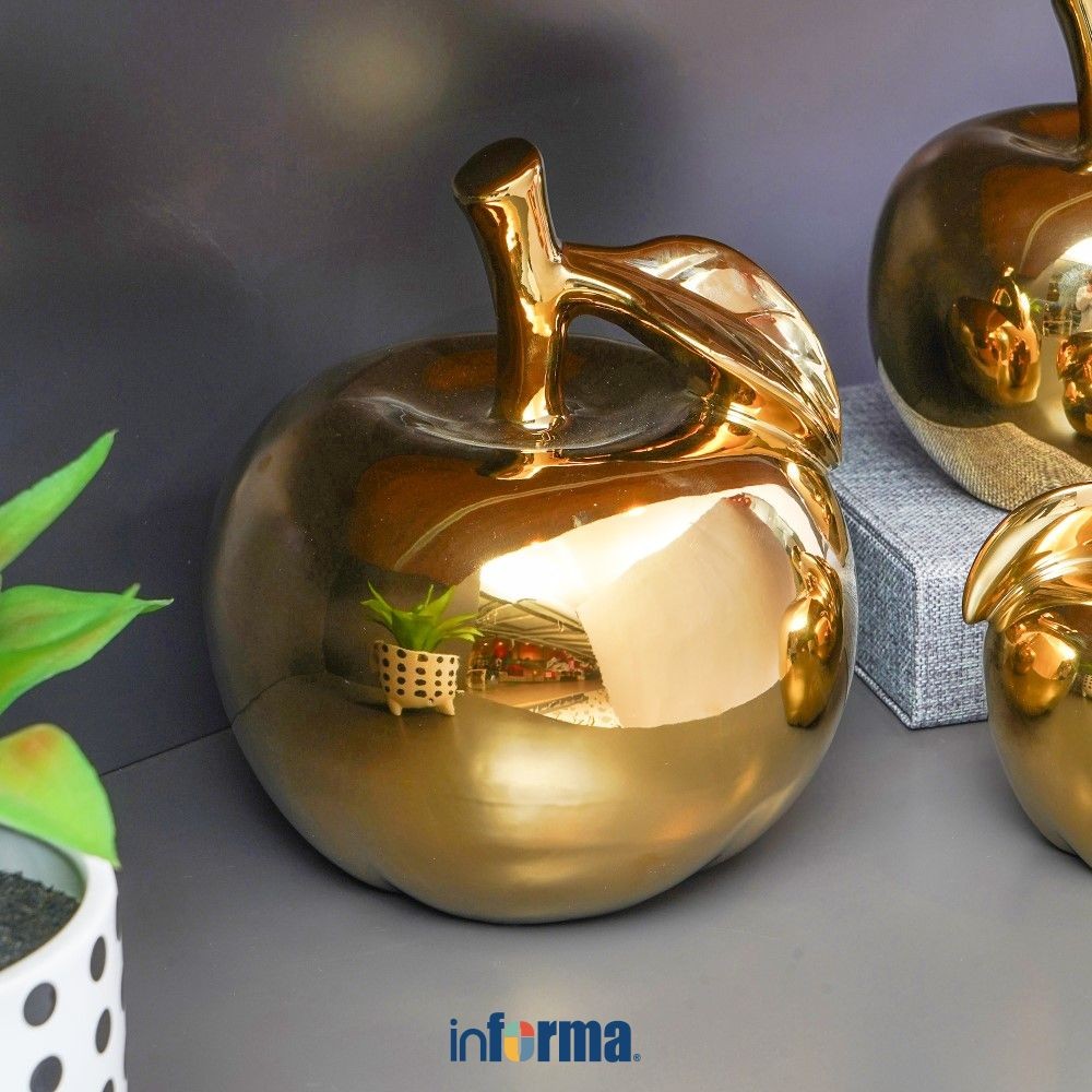 Informa Patung Miniatur Dekorasi Apel L8 Pajangan Meja Aesthetic Home Decor Hiasan Rumah Unik Dekora