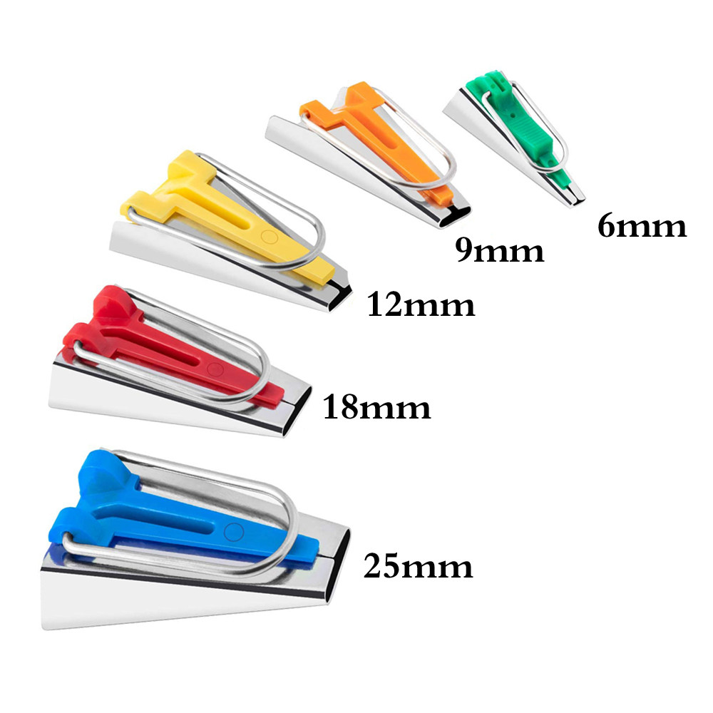 

Splicing Cloth Fabric Bias Tape Maker Binding Tool Quilting Sewing 6mm\9mm\12mm\18mm\25mm Craft DIY Patchwork Edging Device
